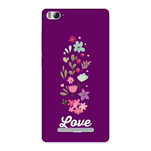 Floral Love Back Case for Mi4i