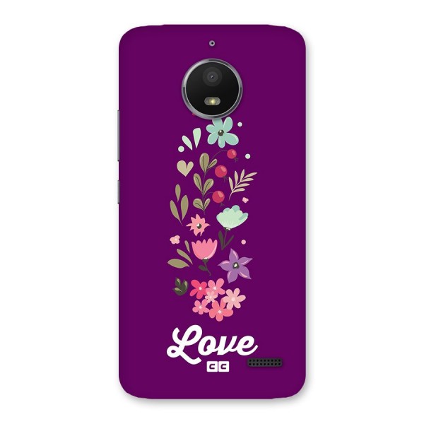 Floral Love Back Case for Moto E4