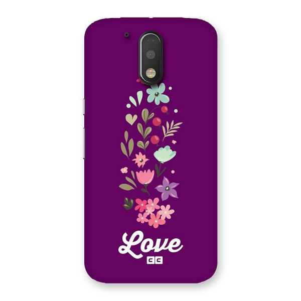 Floral Love Back Case for Moto G4