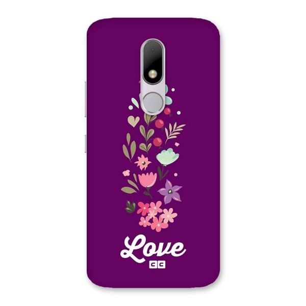 Floral Love Back Case for Moto M