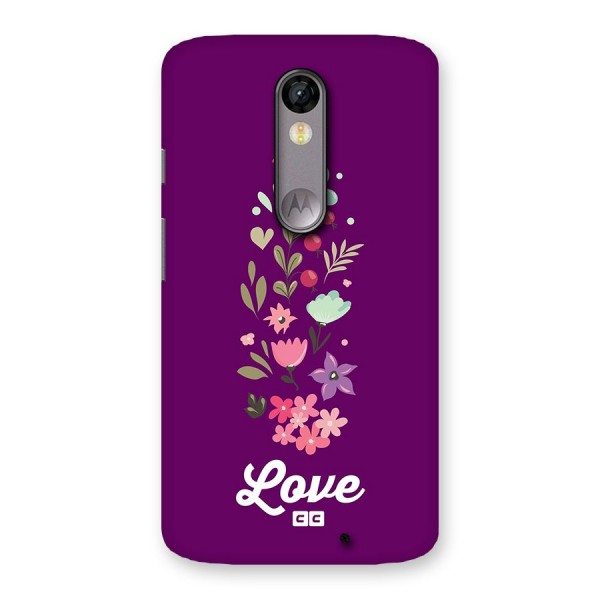 Floral Love Back Case for Moto X Force