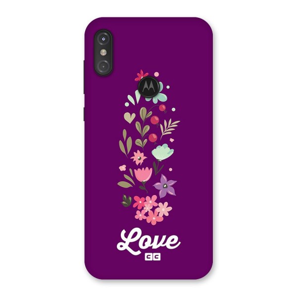 Floral Love Back Case for Motorola One Power