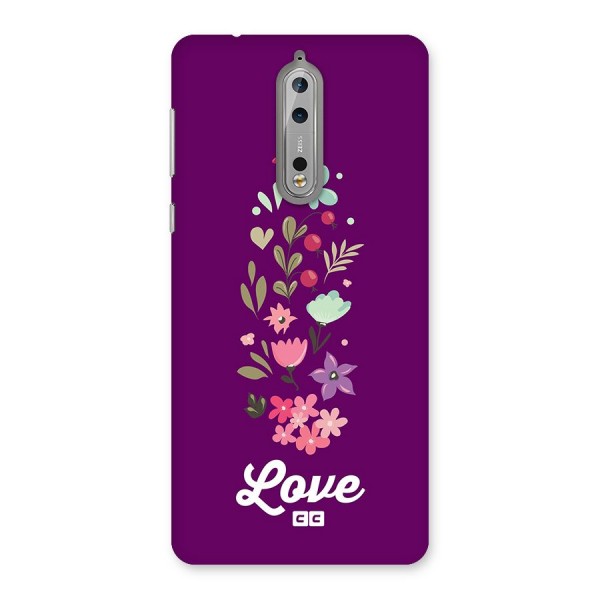 Floral Love Back Case for Nokia 8