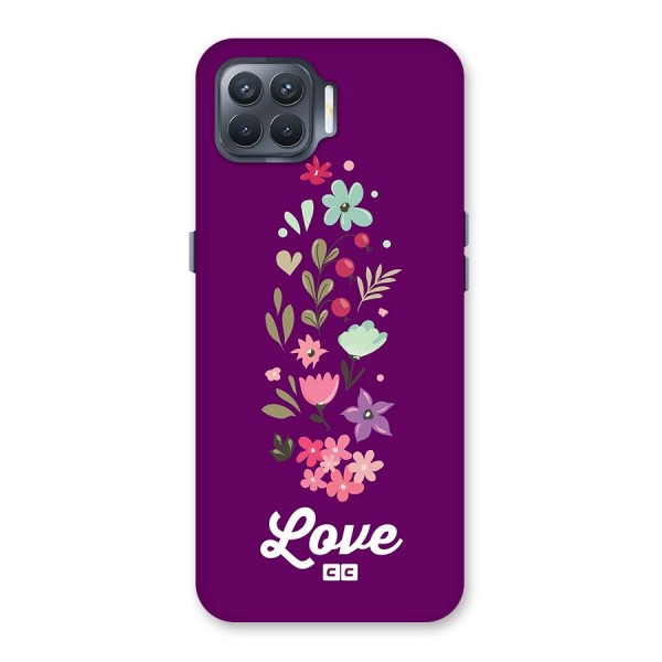 Floral Love Back Case for Oppo F17 Pro