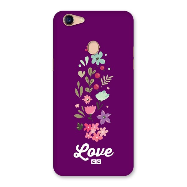 Floral Love Back Case for Oppo F5