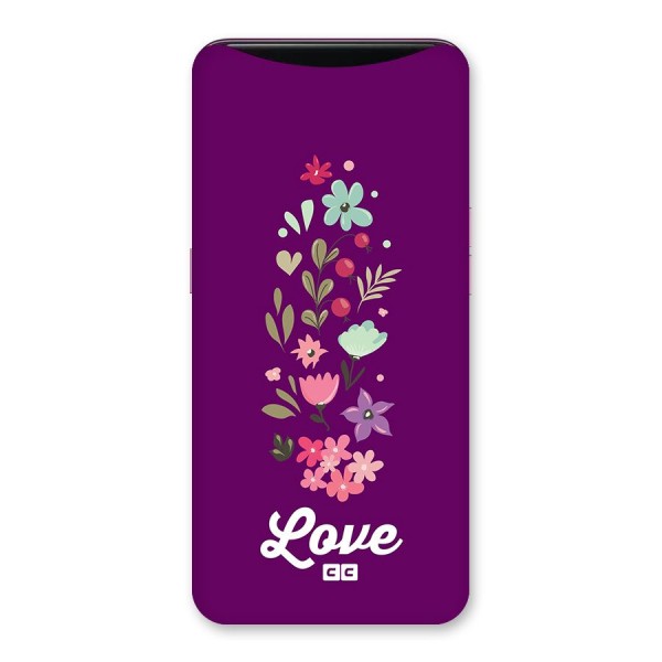 Floral Love Back Case for Oppo Find X