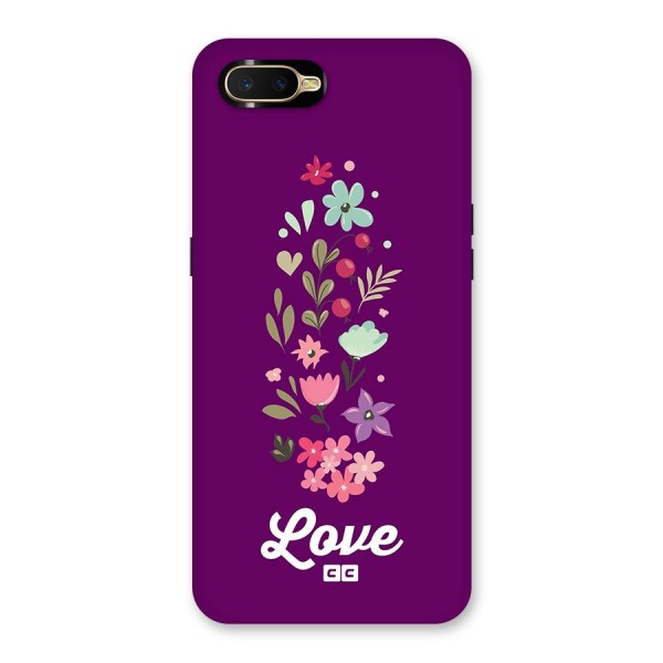 Floral Love Back Case for Oppo K1