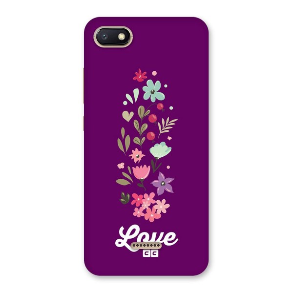 Floral Love Back Case for Redmi 6A