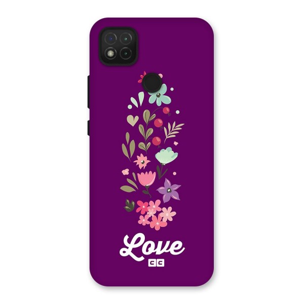 Floral Love Back Case for Redmi 9