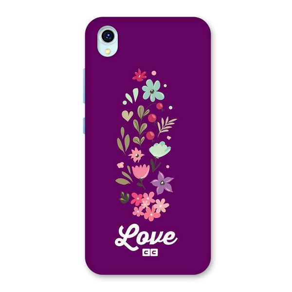 Floral Love Back Case for Vivo Y1s