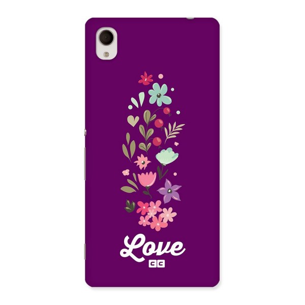 Floral Love Back Case for Xperia M4