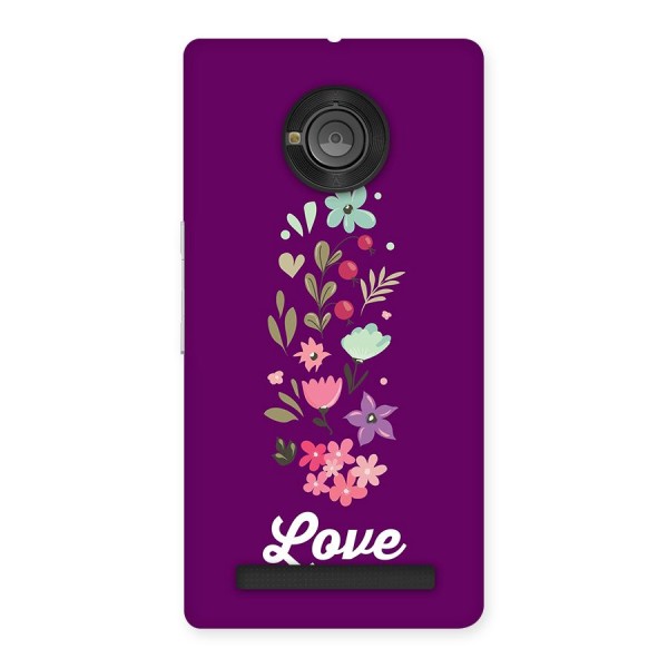 Floral Love Back Case for Yuphoria