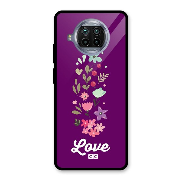 Floral Love Glass Back Case for Mi 10i