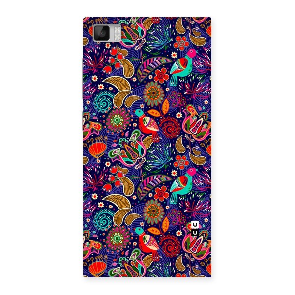 Floral Seamless Pattern Spring Flowers Back Case for Mi3