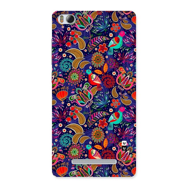 Floral Seamless Pattern Spring Flowers Back Case for Mi4i