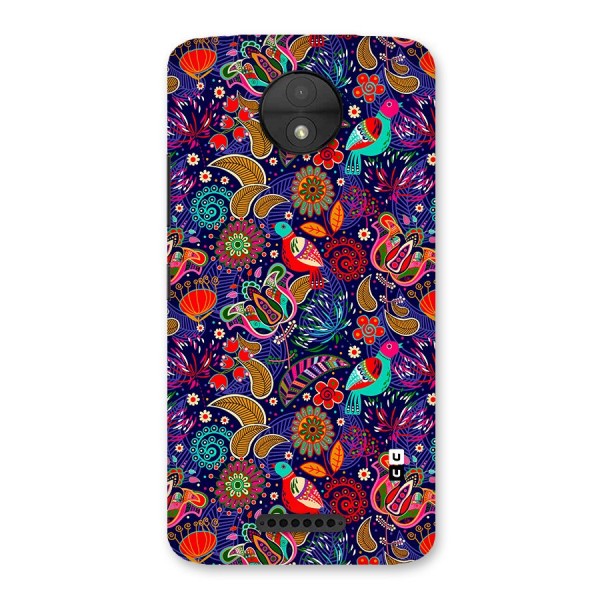 Floral Seamless Pattern Spring Flowers Back Case for Moto C