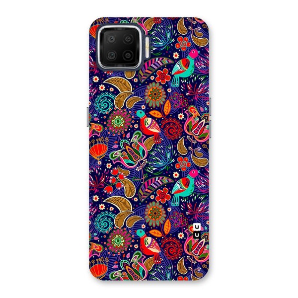 Floral Seamless Pattern Spring Flowers Back Case for Oppo F17