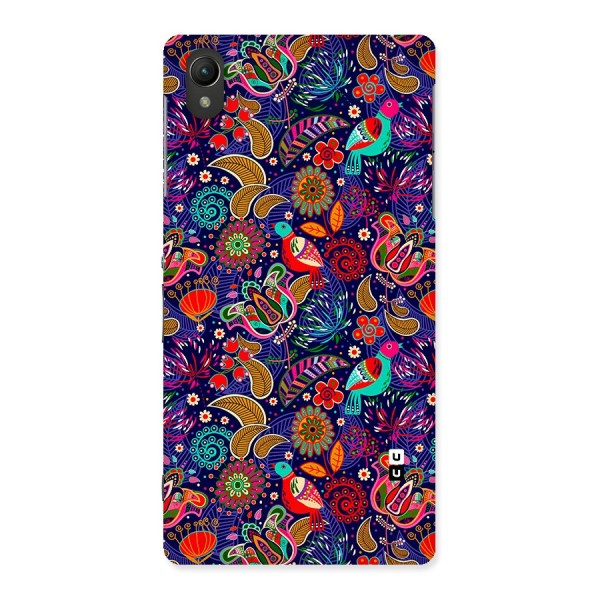 Floral Seamless Pattern Spring Flowers Back Case for Xperia Z2