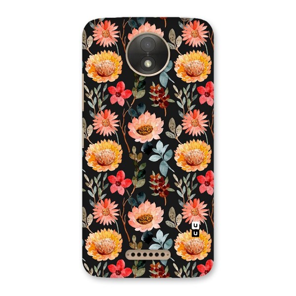 Florals Wonderful Pattern Back Case for Moto C Plus