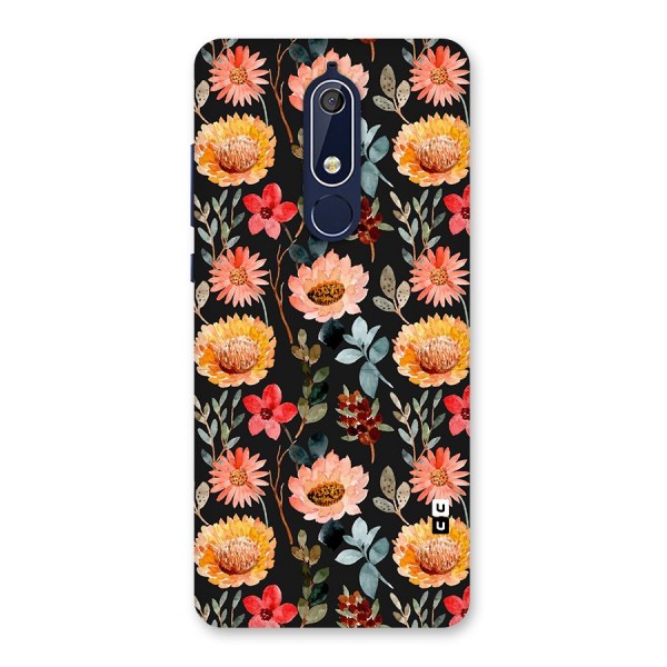 Florals Wonderful Pattern Back Case for Nokia 5.1