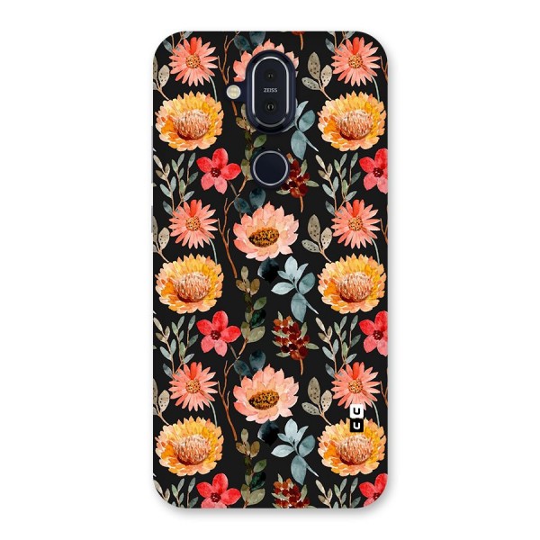 Florals Wonderful Pattern Back Case for Nokia 8.1