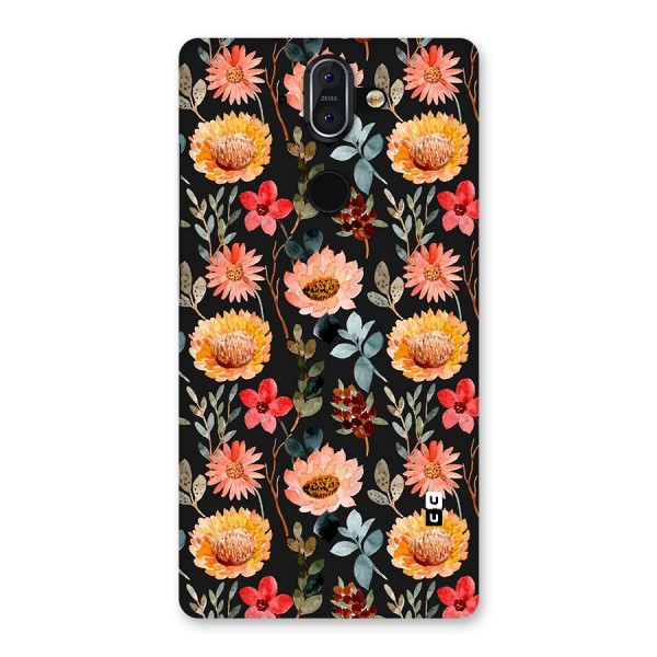 Florals Wonderful Pattern Back Case for Nokia 8 Sirocco