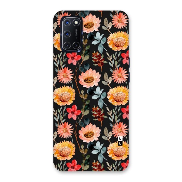 Florals Wonderful Pattern Glass Back Case for Oppo A52