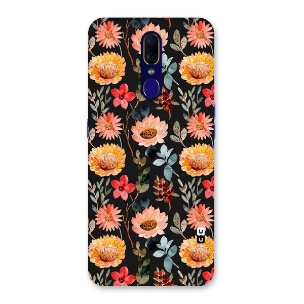 Florals Wonderful Pattern Glass Back Case for Oppo F11