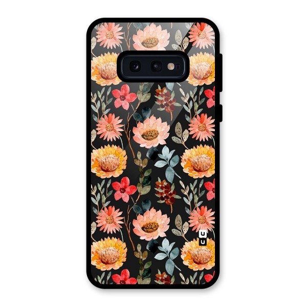 Florals Wonderful Pattern Glass Back Case for Galaxy S10e