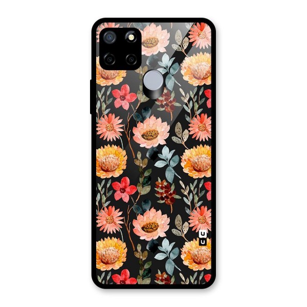 Florals Wonderful Pattern Glass Back Case for Realme C12