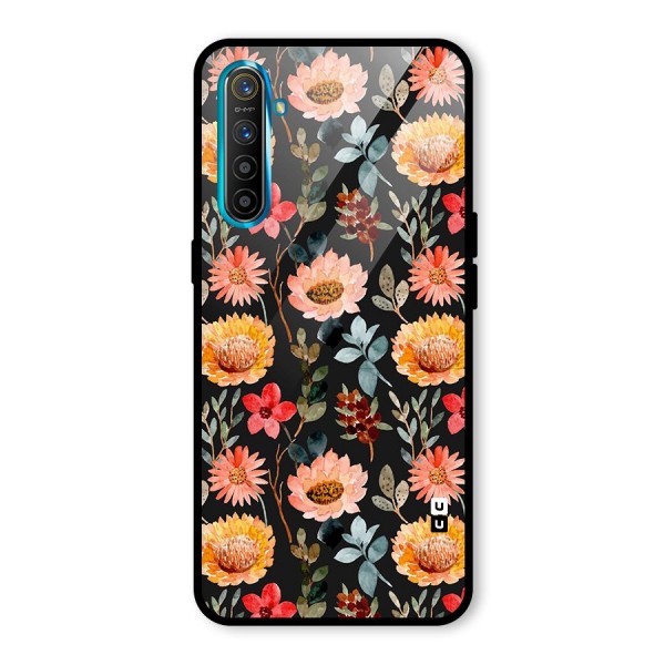 Florals Wonderful Pattern Glass Back Case for Realme XT