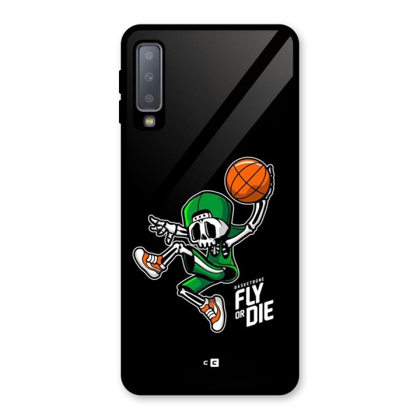 Fly Or Die Glass Back Case for Galaxy A7 (2018)