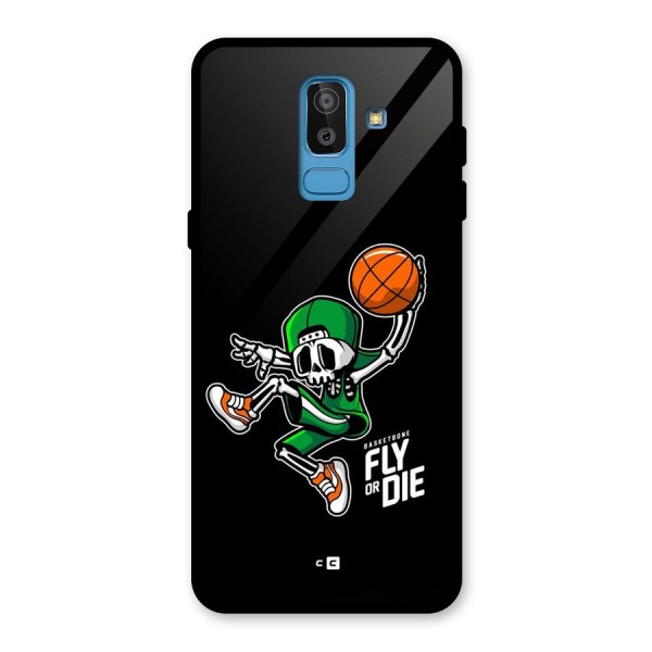 Fly Or Die Glass Back Case for Galaxy J8