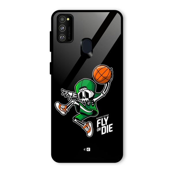 Fly Or Die Glass Back Case for Galaxy M21