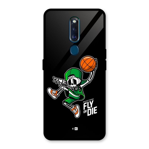 Fly Or Die Glass Back Case for Oppo F11 Pro