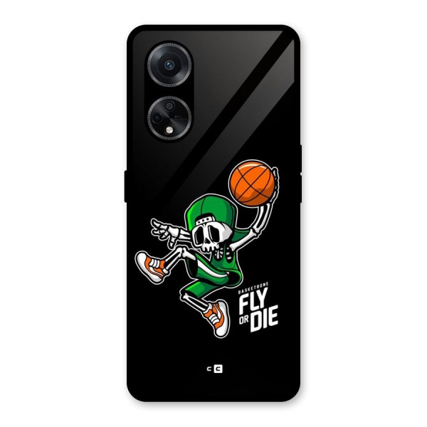 Fly Or Die Glass Back Case for Oppo F23