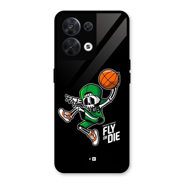 Fly Or Die Glass Back Case for Oppo Reno8 5G