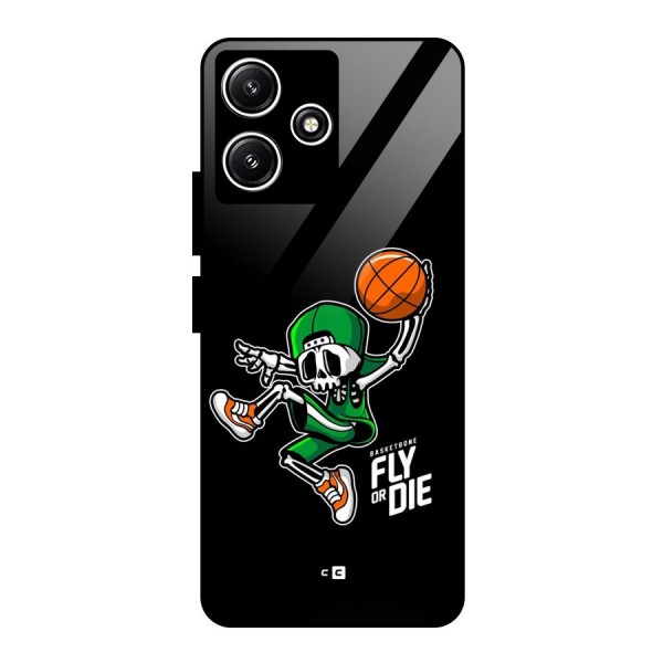 Fly Or Die Glass Back Case for Poco M6 Pro