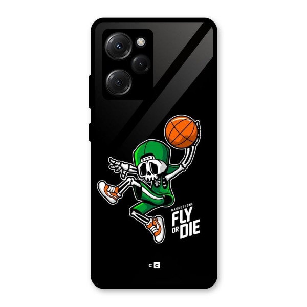 Fly Or Die Glass Back Case for Poco X5 Pro