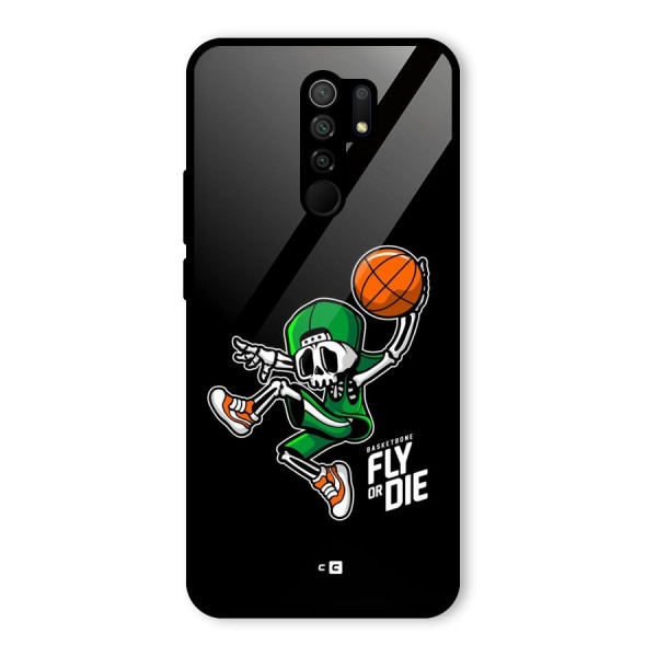 Fly Or Die Glass Back Case for Redmi 9 Prime