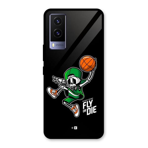 Fly Or Die Glass Back Case for Vivo V21e 5G