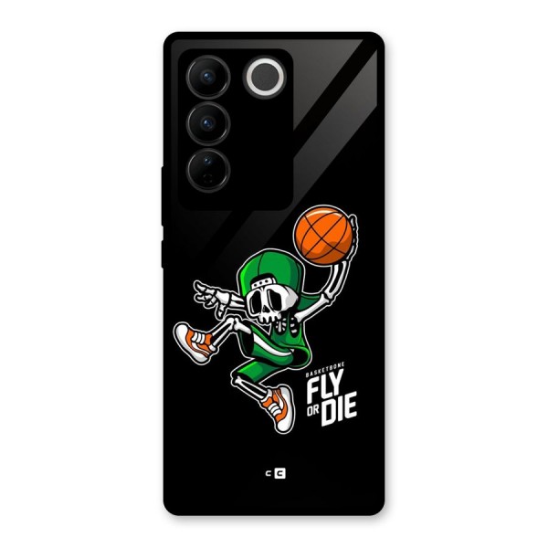 Fly Or Die Glass Back Case for Vivo V27 Pro