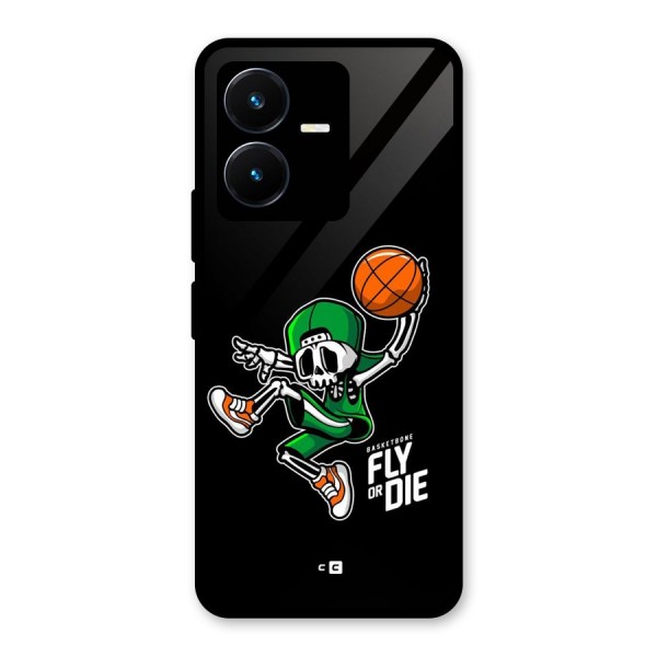 Fly Or Die Glass Back Case for Vivo Y22