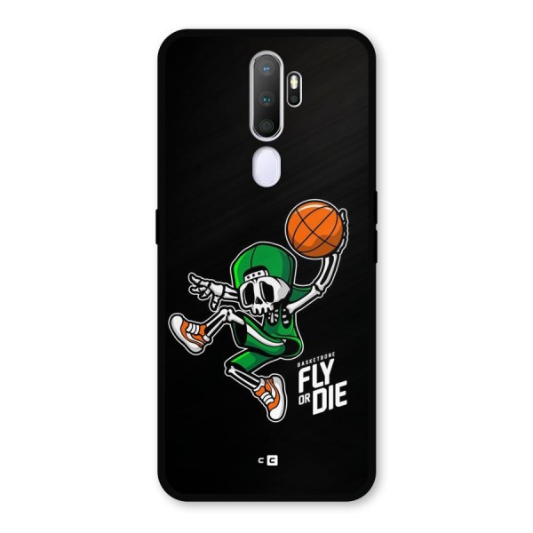 Fly Or Die Metal Back Case for Oppo A9 (2020)