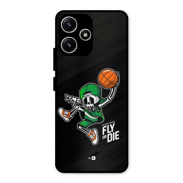 Fly Or Die Metal Back Case for Poco M6 Pro