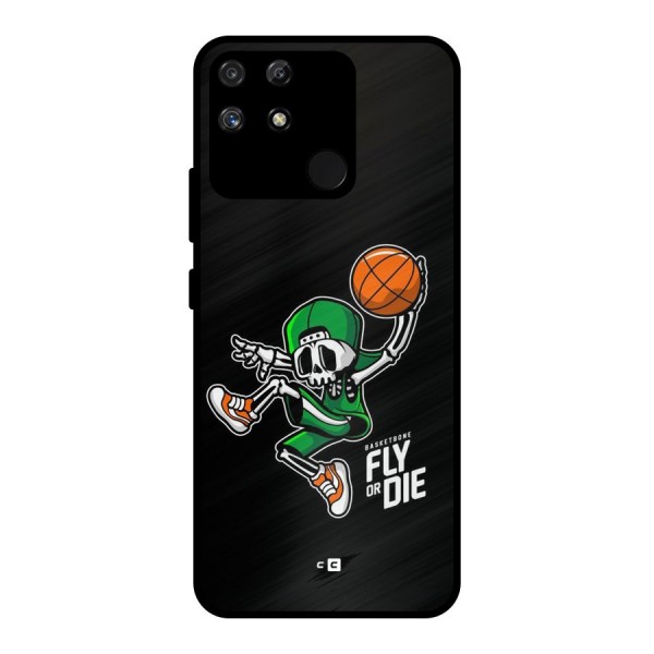 Fly Or Die Metal Back Case for Realme Narzo 50A