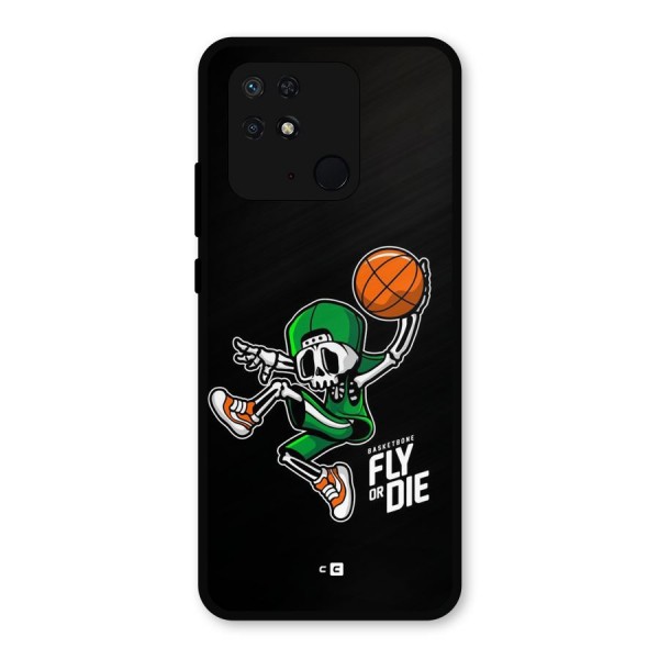 Fly Or Die Metal Back Case for Redmi 10