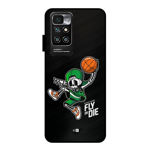 Fly Or Die Metal Back Case for Redmi 10 Prime