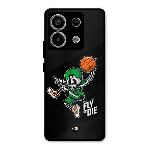 Fly Or Die Metal Back Case for Redmi Note 13 Pro 5G
