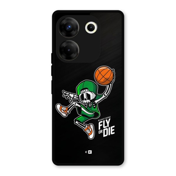 Fly Or Die Metal Back Case for Tecno Camon 20